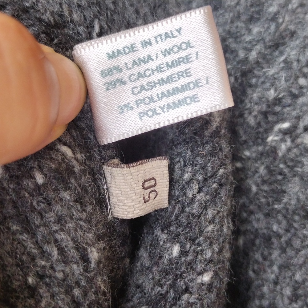 Bottega Veneta Wool Cashmere Blend Sweater For Men,Gray Size 50 EU,40 US - Picture 6 of 15